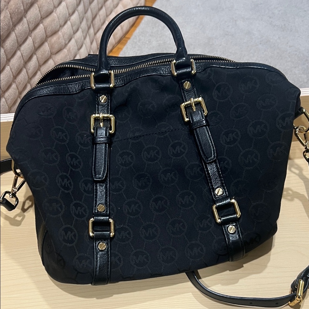 Michael Kors Black Monogram  Bag